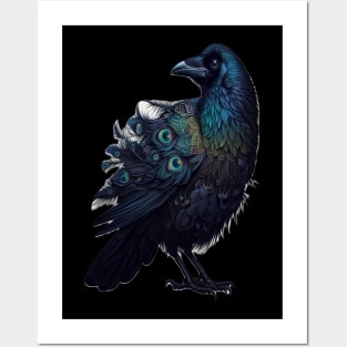 Colorful Raven. Posters and Art